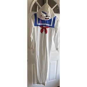 Ghostbusters Stay Puft Marshmallow Man Kids Costume One Piece Youth L